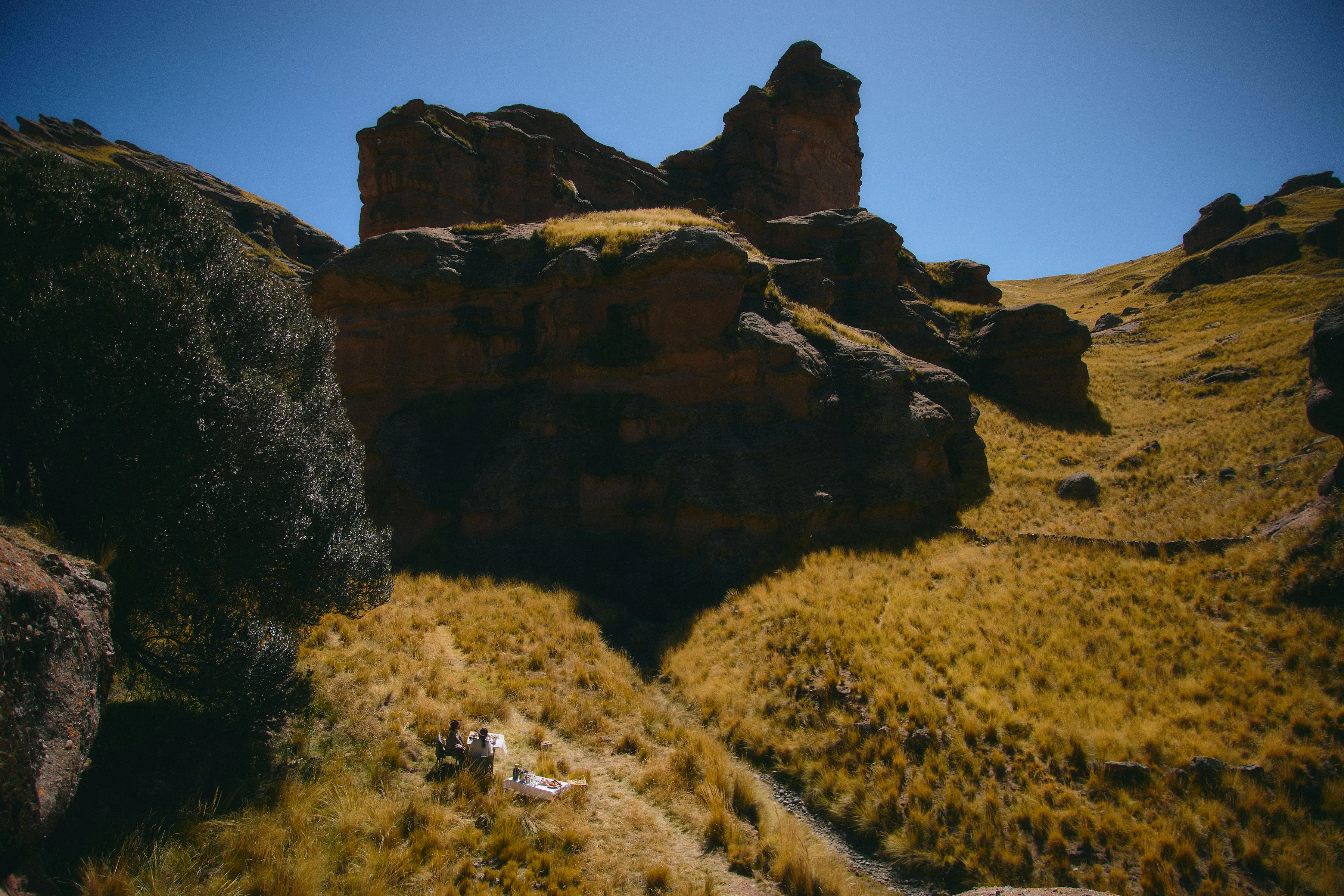 Tinajani red-stone landscape